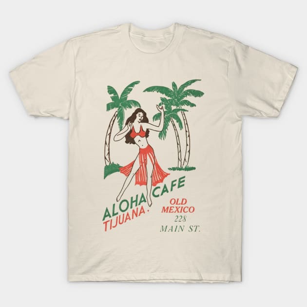 Aloha Cafe T-Shirt by MindsparkCreative